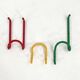 Set of 3 "taka" coat hooks by Cesare Rota Nodari for Acerbis, 1960