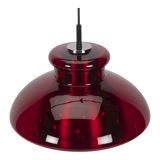 Red Glass Doria Lights Pendant Lamp