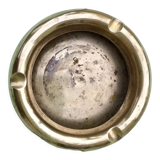 Vintage brass round ashtray
