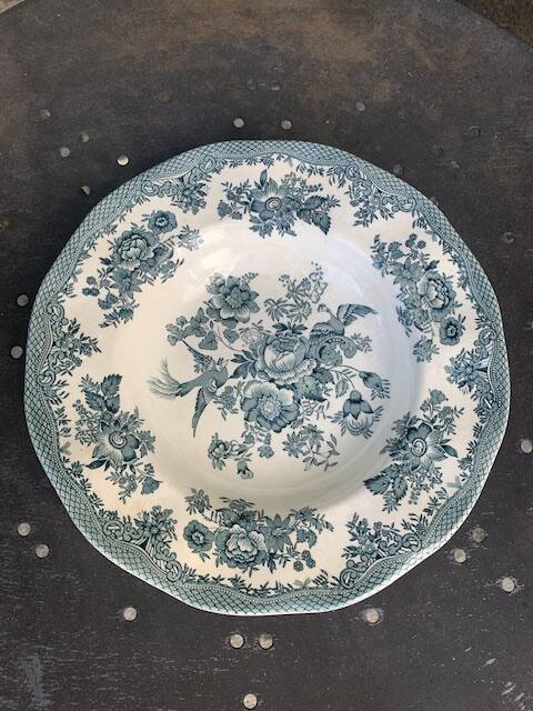 4 deep plates Enoch Wedgwood Asiatic Pheasants antique