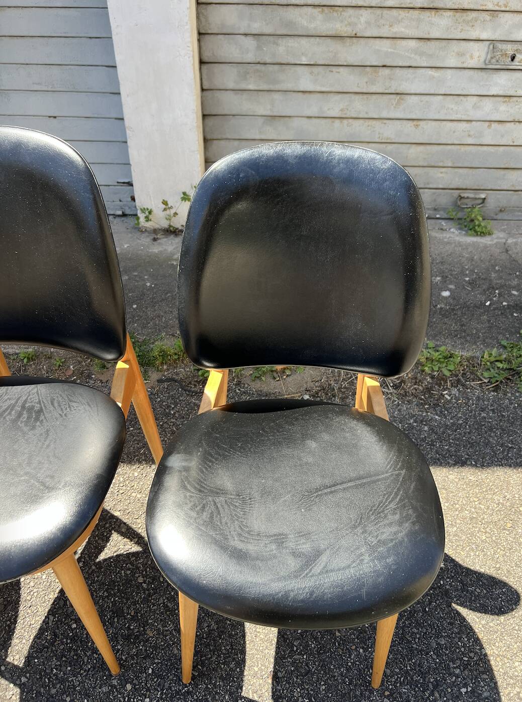 (Lot) 5 Chaises Pégase, Pierre Gurariche pour Baumann