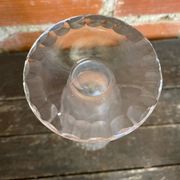 Vintage 1970s Cut Crystal Bohemian Vase #C866
