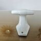 Art Deco white porcelain coat hook 1930s 40s