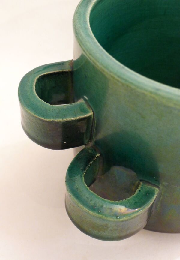 Grand pot couvert L. Giraud Vallauris mid-century