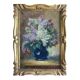 Painting "Bouquet of Lilac" signed G. Beaudouin late nineteenth + frame