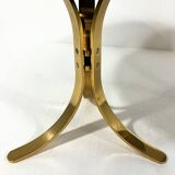 Brass & smoked glass side tables 1960’s