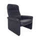 De Sede DS50 dark blue leather lounge chair, Switserland 1980's