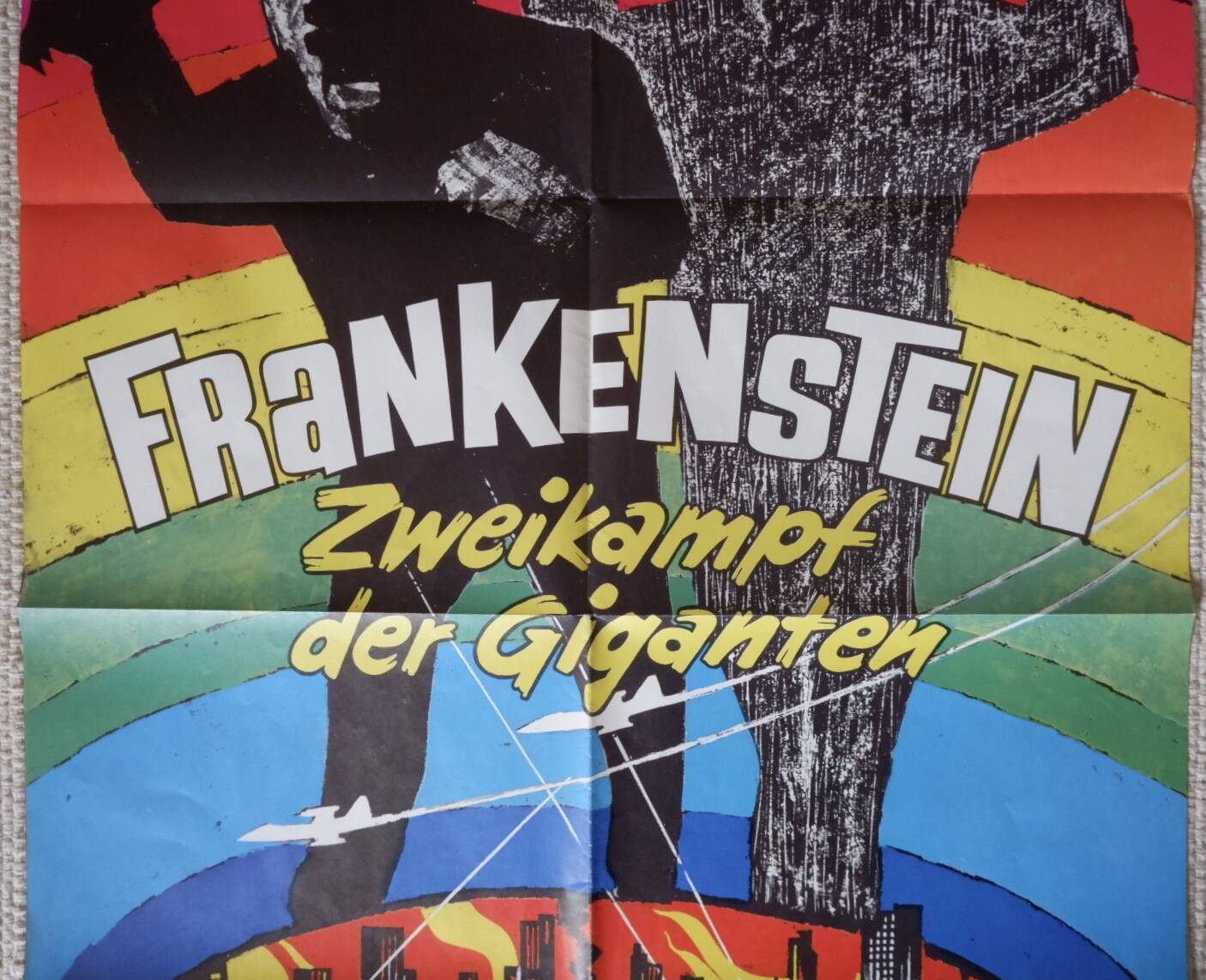 Frankenstein: the war of the gargantuas - original German poster - 1973