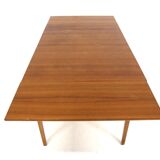 Table de salle à manger "portefeuille" en teck, Suède, 1960