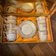 6 cups and saucers porcelain Bacary