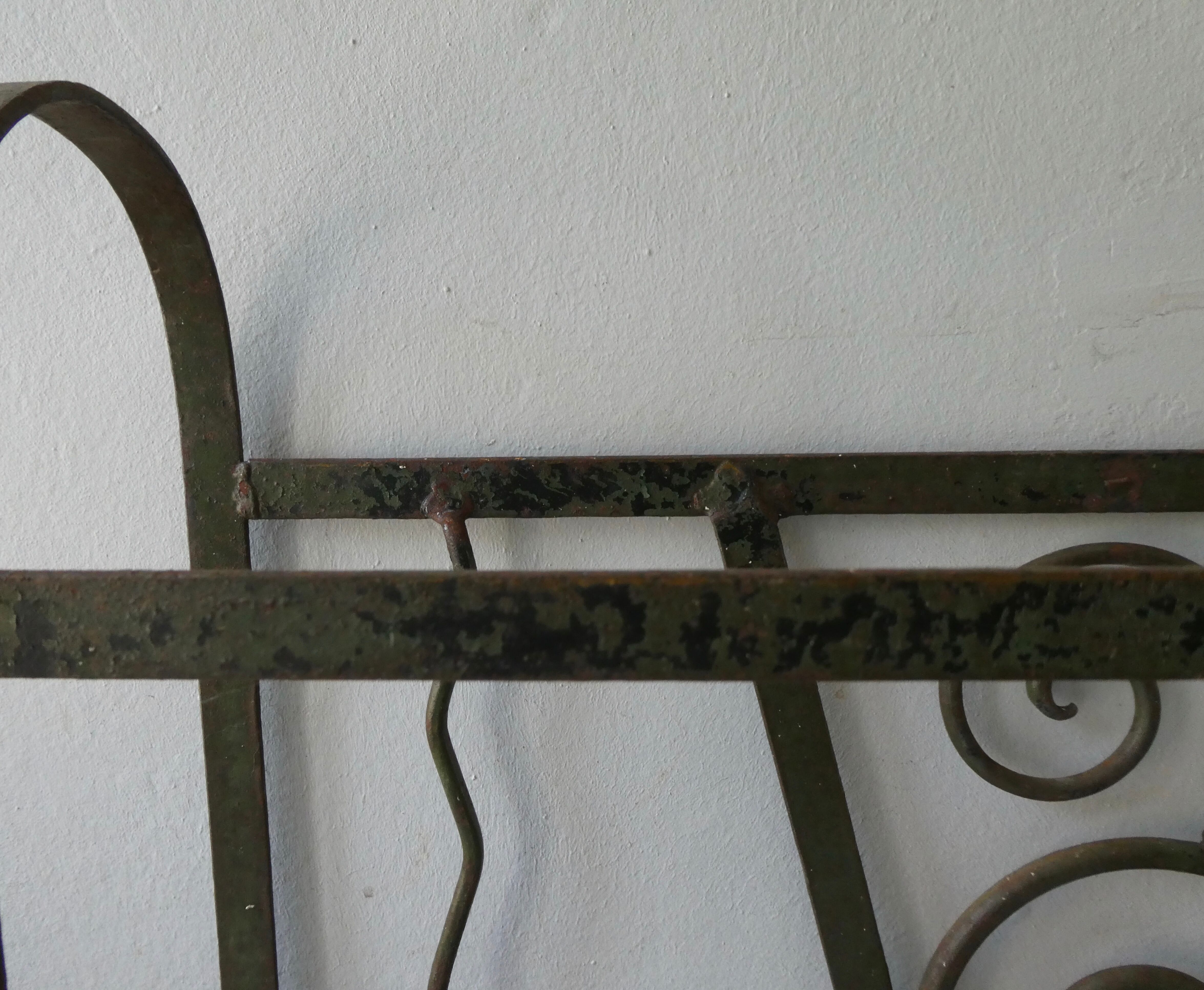 Hammered metal umbrella holder, Art Deco