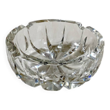 Large Saint Louis crystal pocket emptier or ashtray, ambassador model