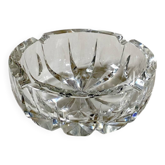 Large Saint Louis crystal pocket emptier or ashtray, ambassador model