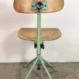 Green Industrial Workshop Chair, 1950s
