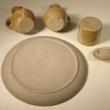 Stoneware condiment set