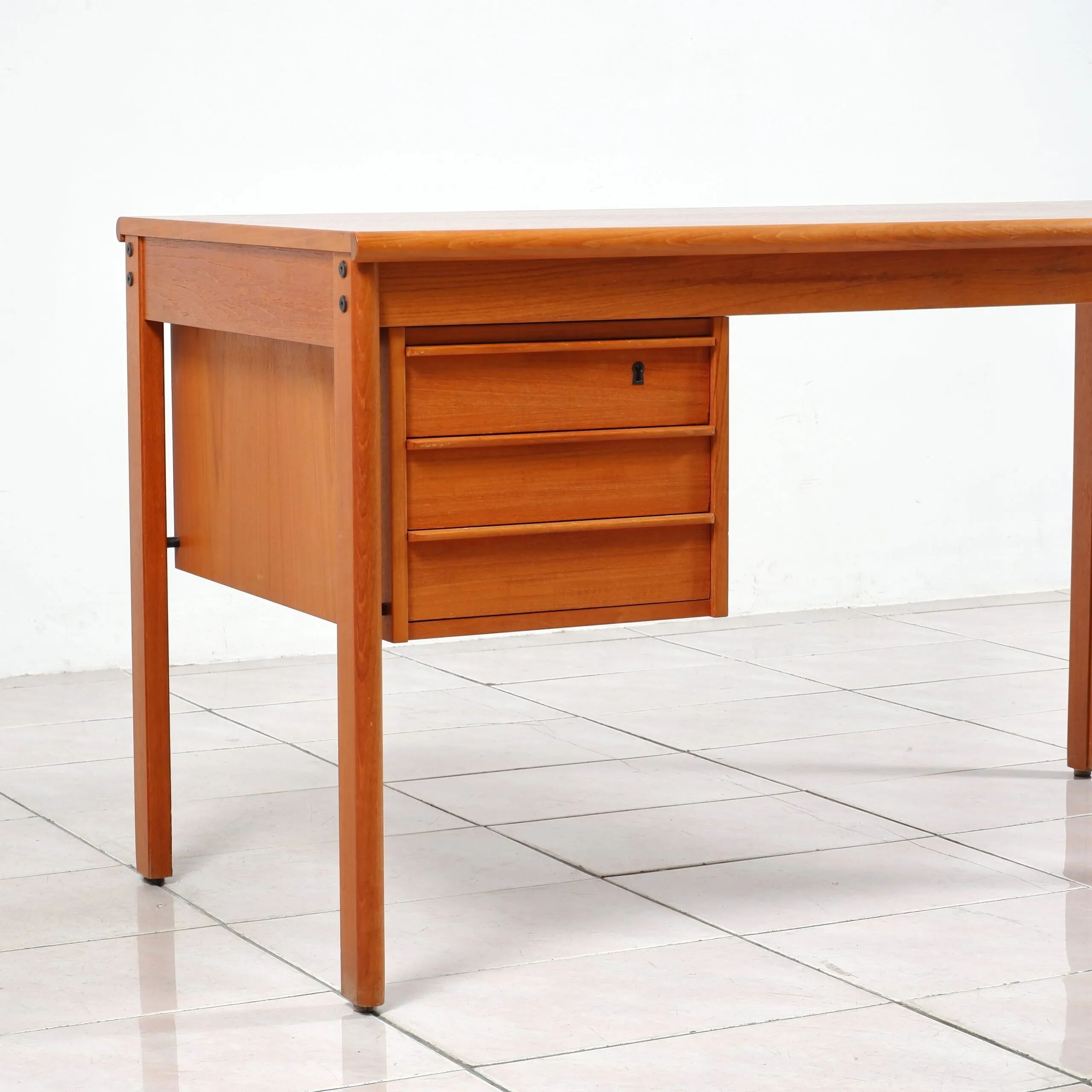 Teak writing desk by Peter Lovig Nielsen for Løvig