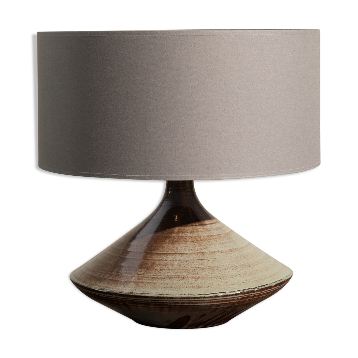 Fabien comte (20th century) enamelled ceramic lamp