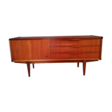 Small row of Scandinavian style teak