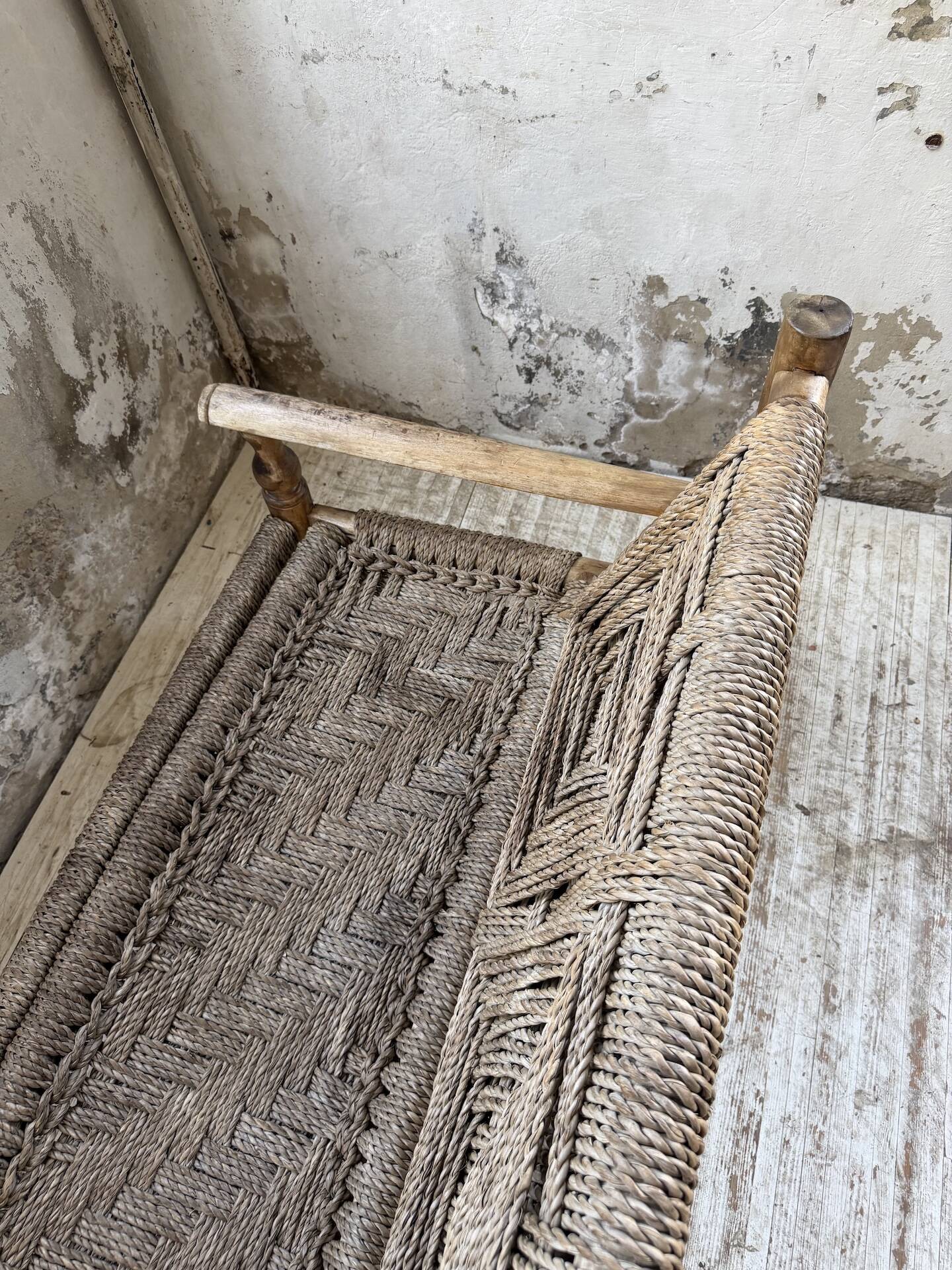 Audoux and Minet cord bench