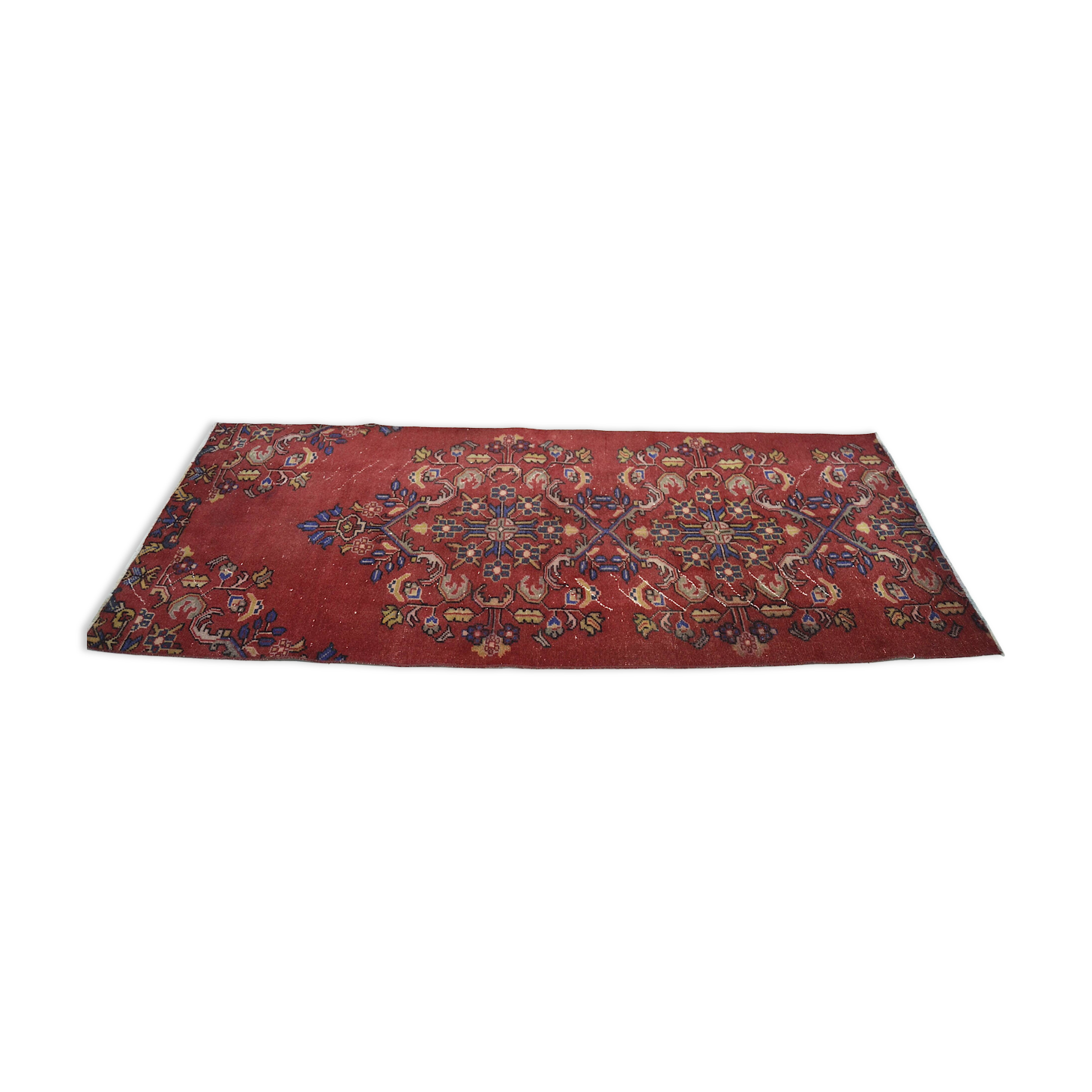 Tapis anatolien rouge et bleu sku 2222