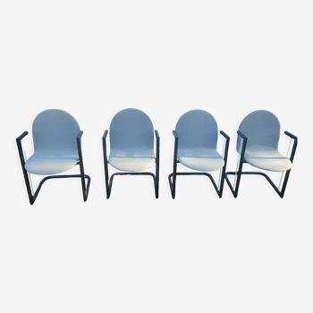 Set of 4 vintage designer chairs