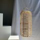 Large lantern-shaped rattan pendant lamp H50 D24