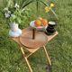 Stoneware and wood cheese board