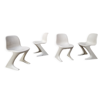 4 chaises Z par Ernst Moeckel & Sigfried Mehl