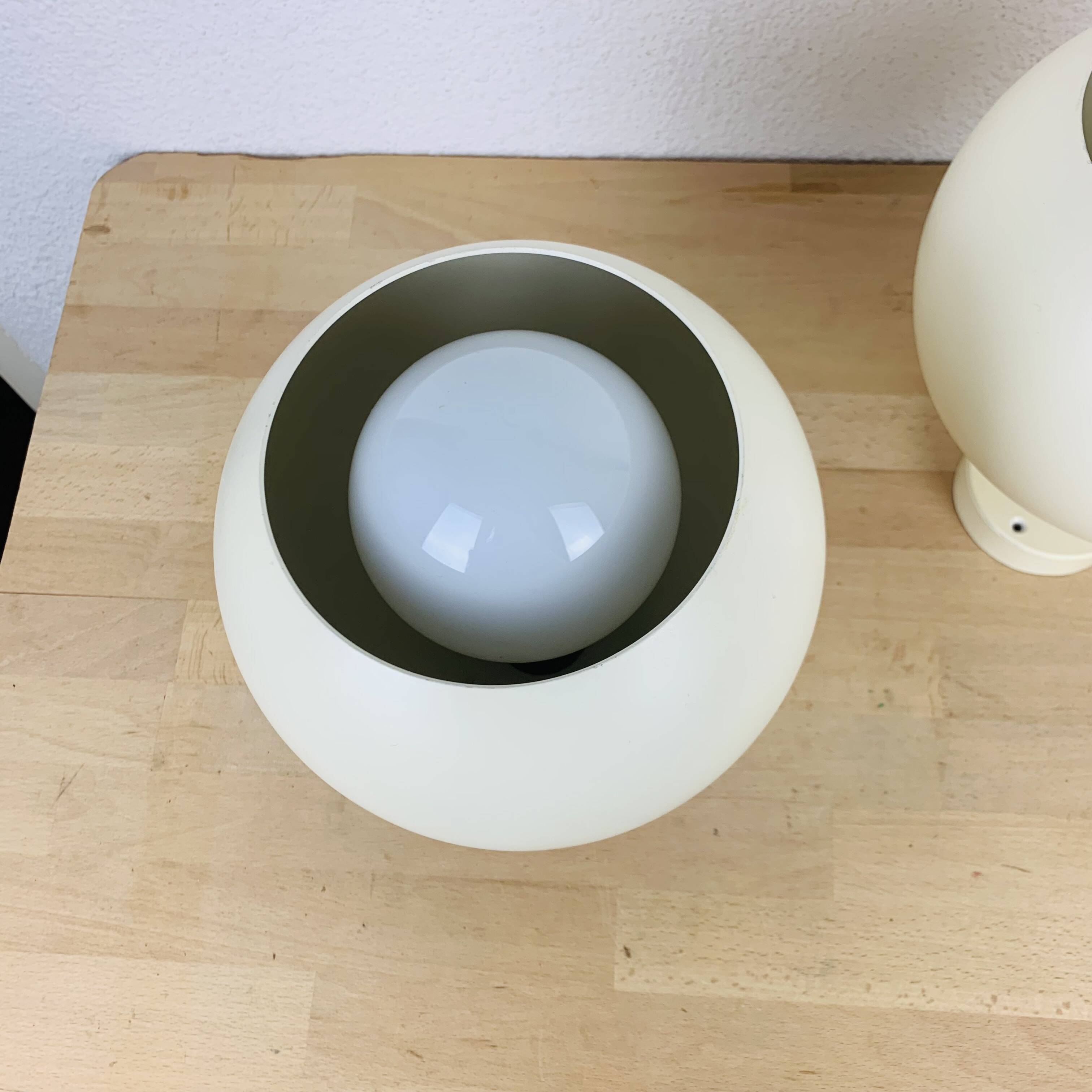 Paire d'appliques spots eyeball orientable, style space age, 70