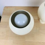 Pair of adjustable eyeball spotlights, space age style, 70s