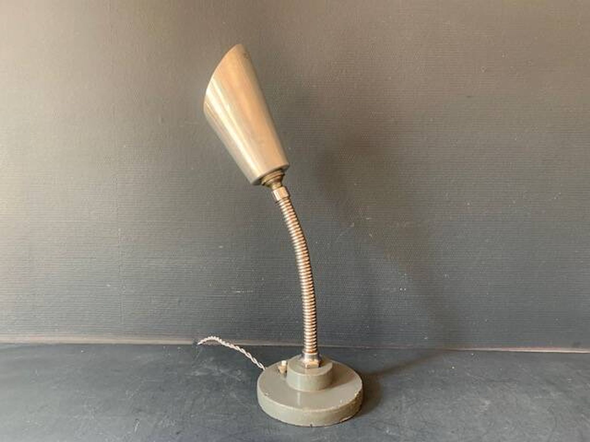 Lampe d'appoint en métal chromé Cogit, lampe Art Deco, industrielle, flexible
