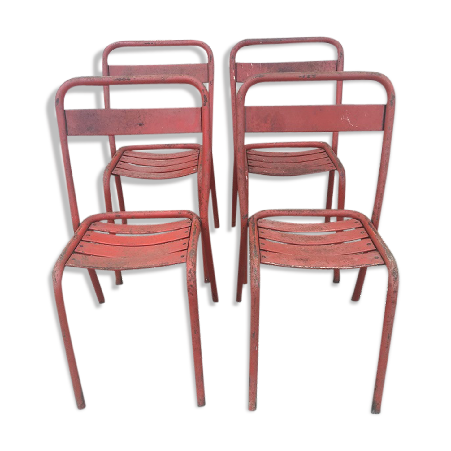 4 chairs tolix