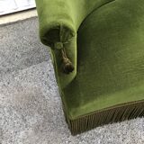 Toad sofa in green velvet