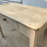 Pale green patinated wooden desk
