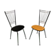 Paire de chaises vintage années 70