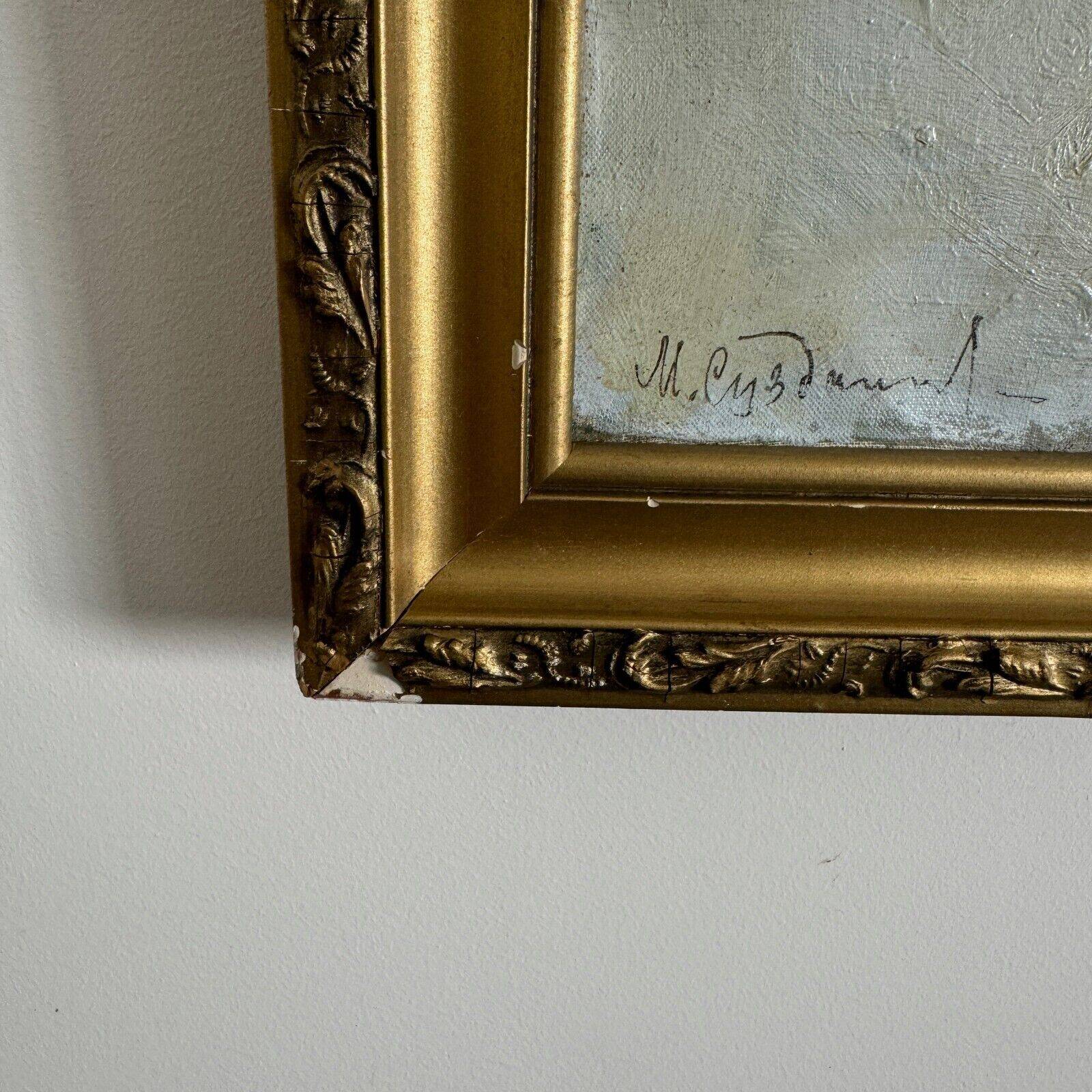 Oil on canvas, early 20th century, figures by Marija Alekseevna Fedorova