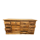 Old oak workshop drawer unit
