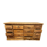 Old oak workshop drawer unit