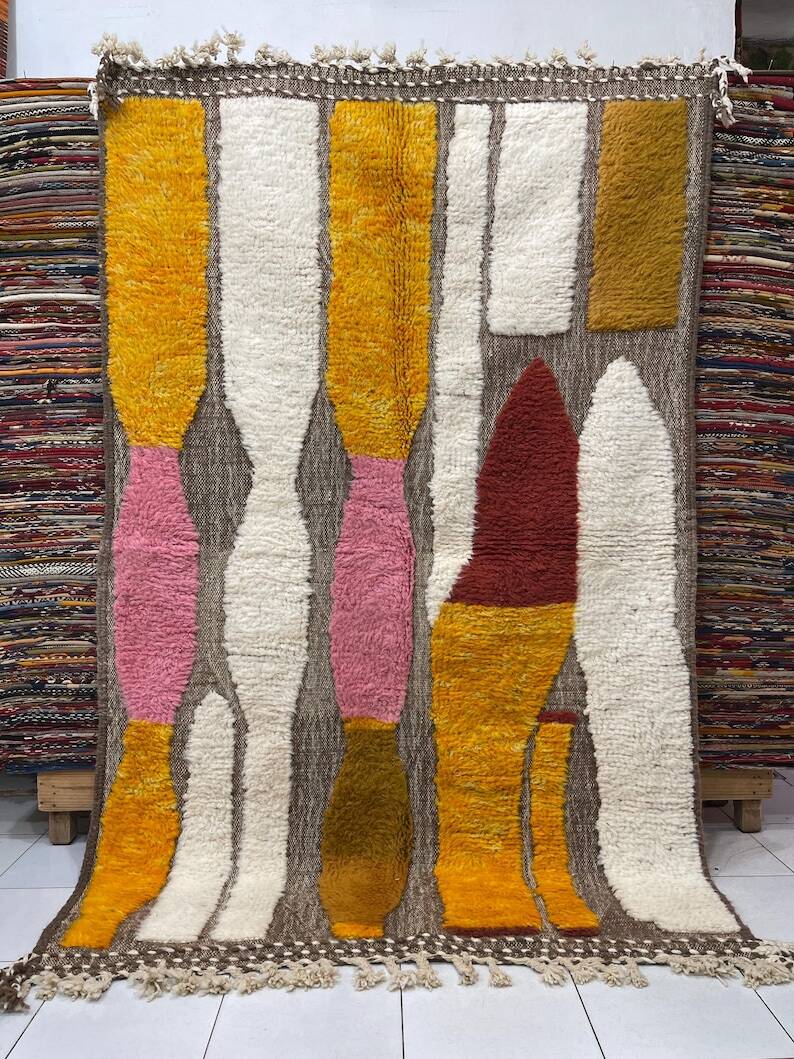 Unique handmade artisan rug 250cm x 150cm
