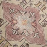 5x8 Vintage Faded Pink Persian Vintage Rug, 137x247Cm