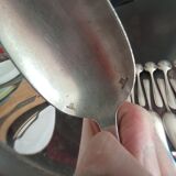 Set of 12 Christofle tablespoons in silver metal