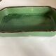 Glazed earthenware dish Aegitna Vallauris green centrepiece 1860