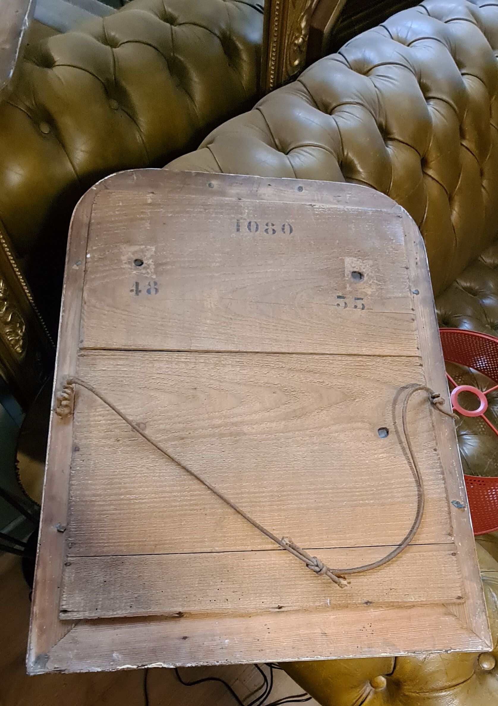 Mirror louis philippe 1900 original wood 60x45 mercury glass