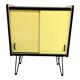 Buffet vintage en formica jaune