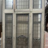 Art Deco stained glass transom window, circa 1900, 20th century