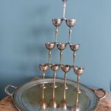 Silver-plated liqueur set