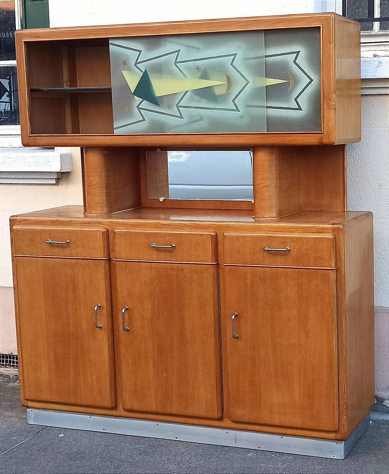 Mado Sideboard 50s Width 158 cm Height 180 cm