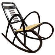 Secession rocking chair no. 7211 by Marcel Kammerer for Thonet