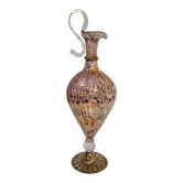 Elegante Ampolla in Vetro di Murano Rosa e Decori Dorati – Lavorazione Arti