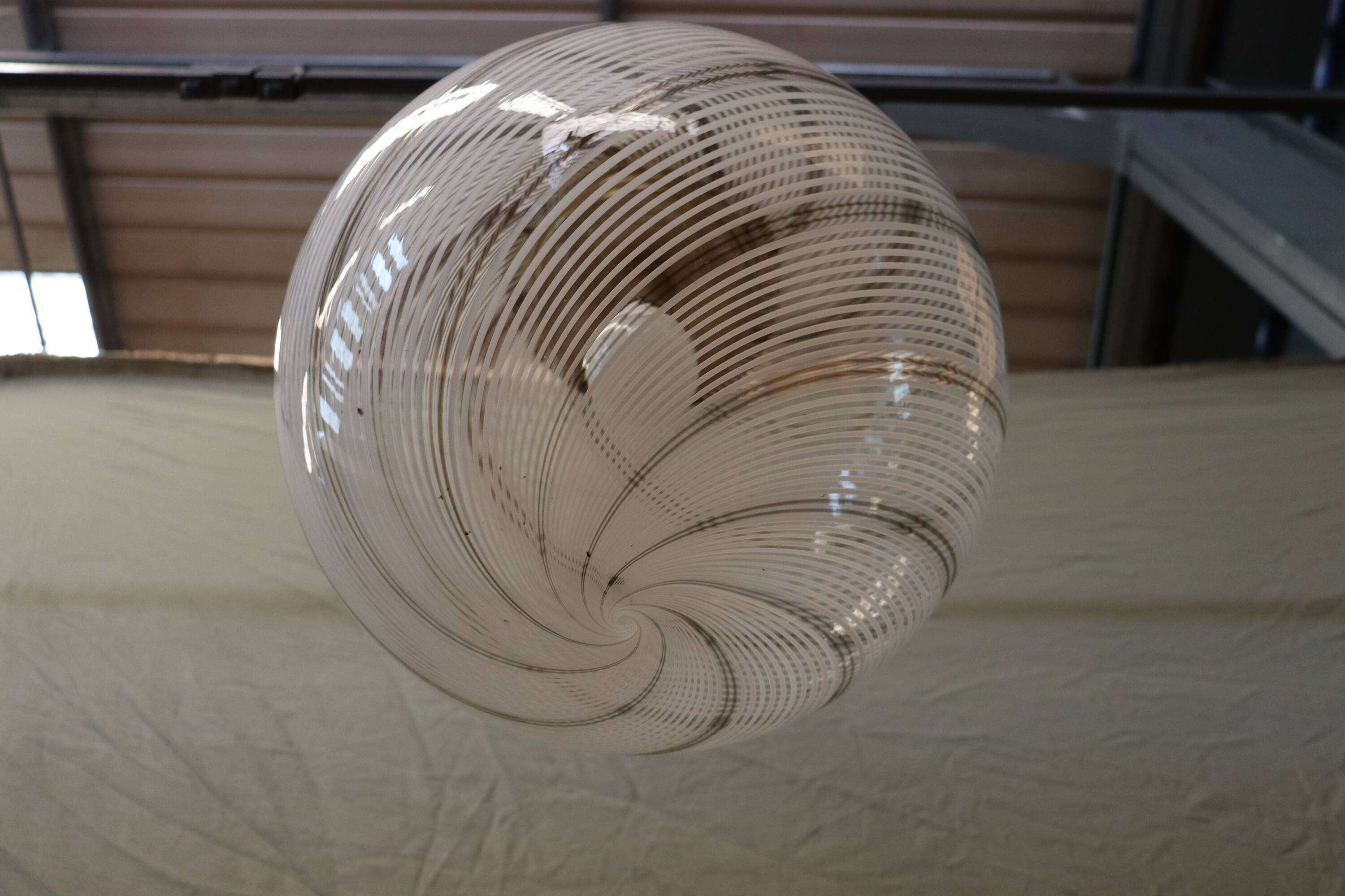 Murano glass ball chandelier from the 70s.